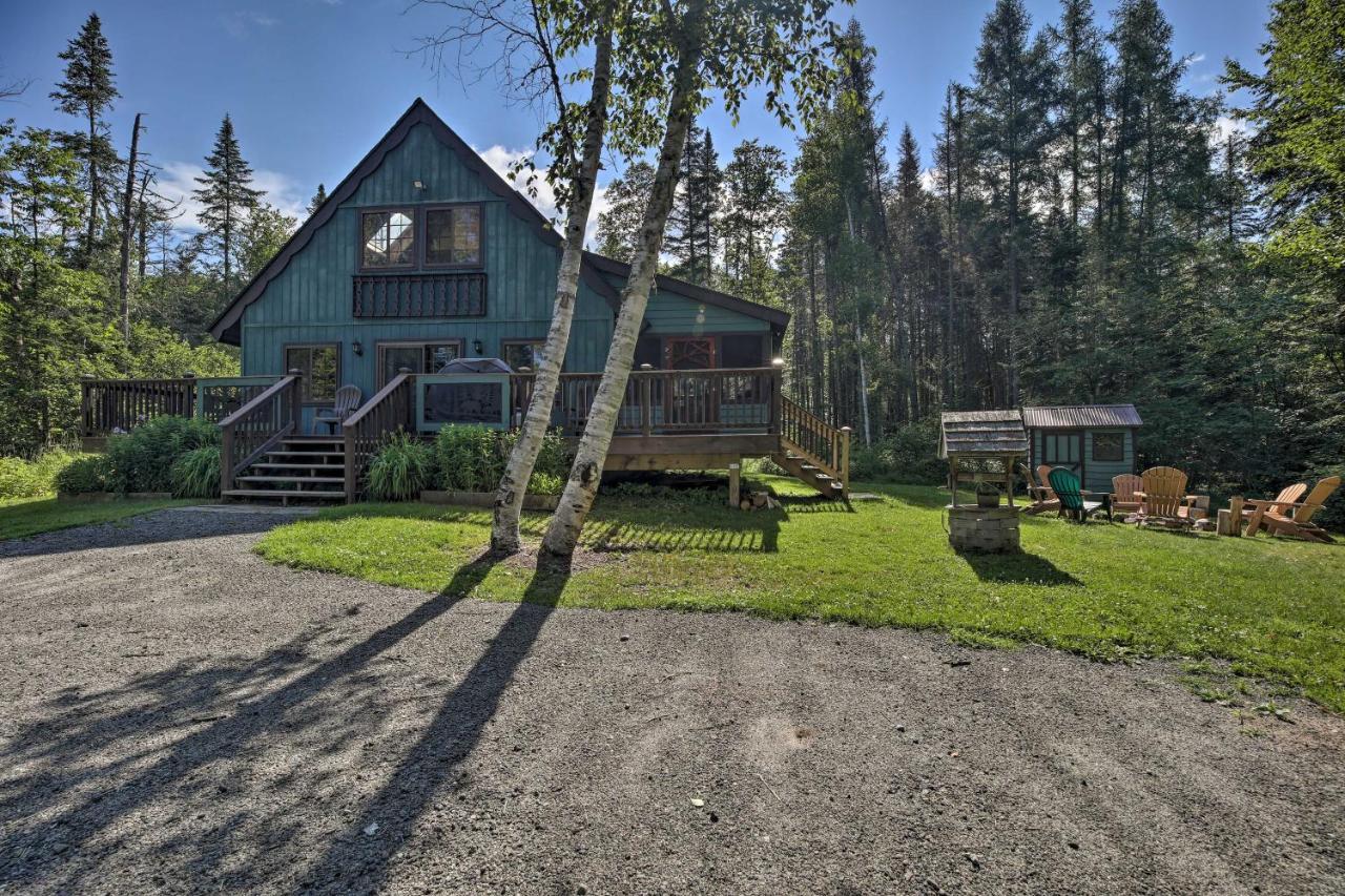 Lake Placid Chalet Deck And Forest Views! Bagian luar foto