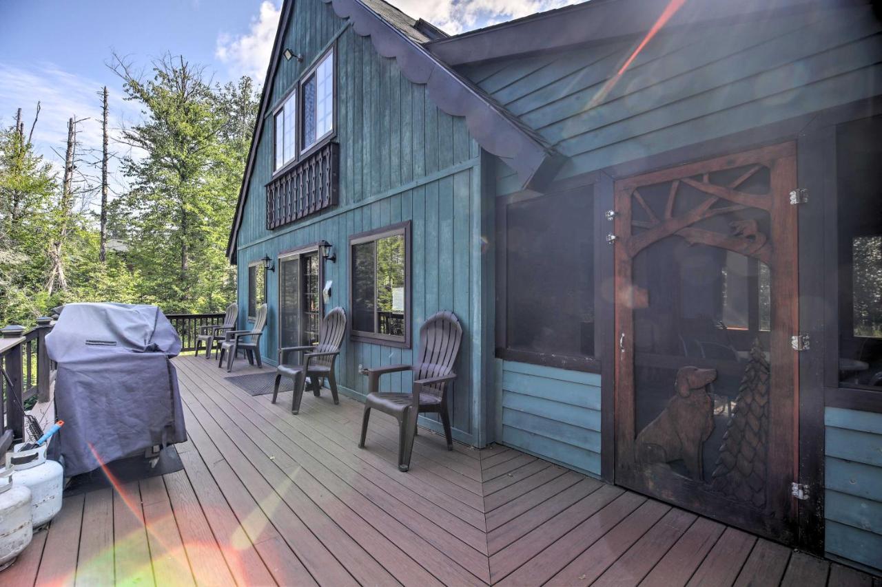 Lake Placid Chalet Deck And Forest Views! Bagian luar foto