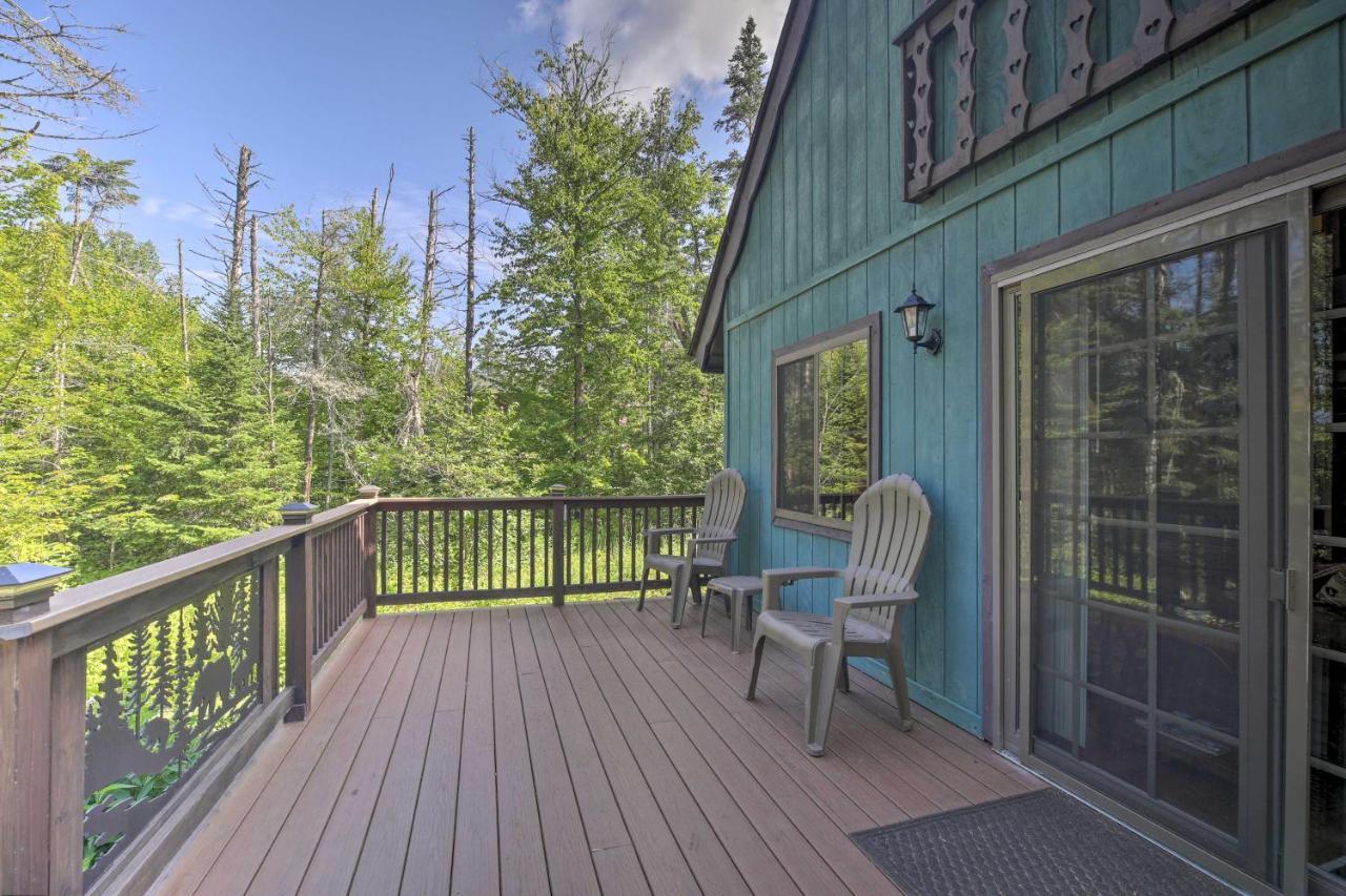 Lake Placid Chalet Deck And Forest Views! Bagian luar foto